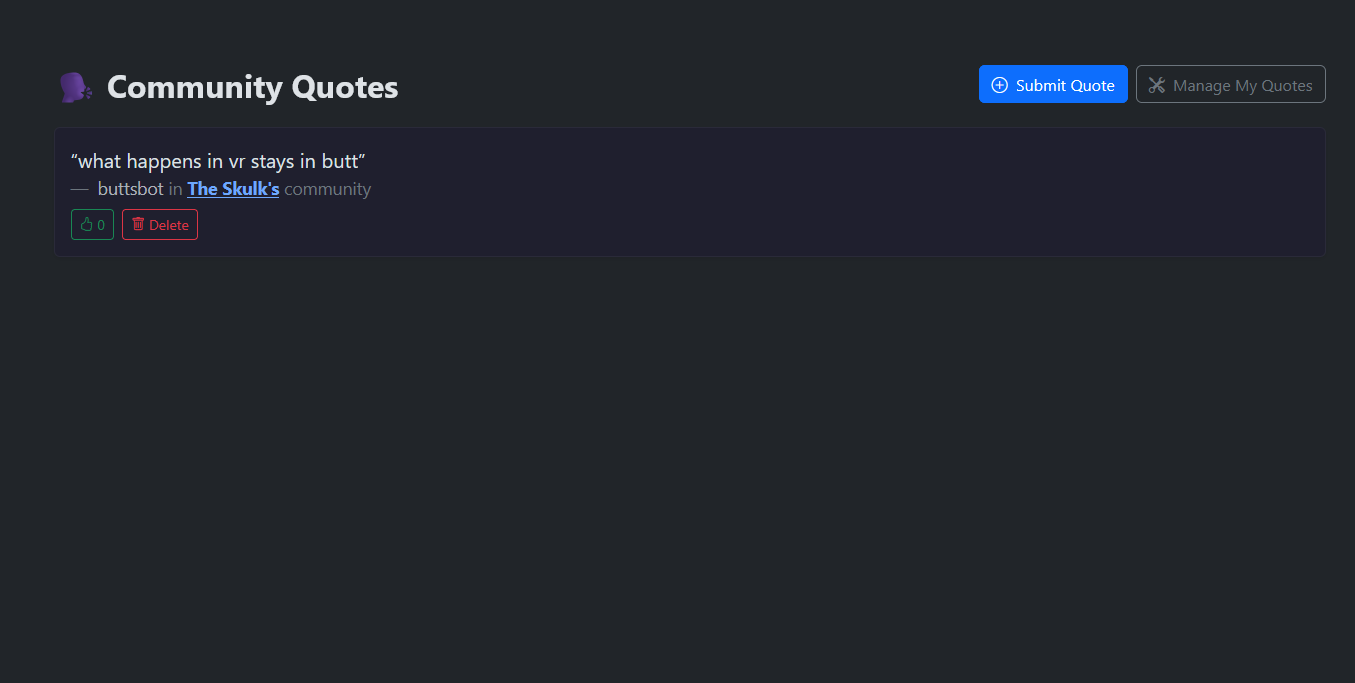 Quote Database Preview Placeholder